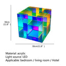 Axyaa LED Cube Table Lamp: Modern Decorative Atmosphere Light for Home