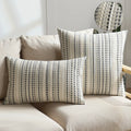 Axyaa Boho Style Textured Jacquard Cushion Cover, 45x45cm