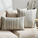 Axyaa Boho Style Textured Jacquard Cushion Cover, 45x45cm