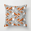Axyaa Cartoon Animal Cushion Cover 45*45 Sofa Pillowcase Decorative Throw Pillow
