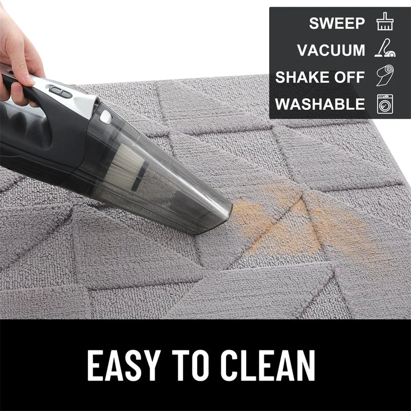 Axyaa Low-Profile Indoor Entry Doormat 80x120 - Non-Slip Absorbent Washable Rug