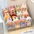 Axyaa Labubu Plush Toy Clear Display Case: Dolls & Figures Storage Shelf