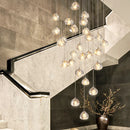 Axyaa Crystal Chandeliers: Modern Hall Staircase Indoor Lighting Ceiling Lamps