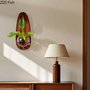 Axyaa Glass Wall Vase for Flowers and Plants