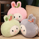 Axyaa Rabbit Warm Hands Cushion Napping Pillow for Winter Comfort