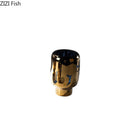 Axyaa Gold Crack Texture Glass Vase for Desk Decoration & Floral Arrangement