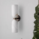 Axyaa Natural Marble Wall Light | Copper Retro Medieval Luxury Bedside Lamp