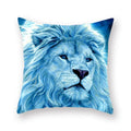 Axyaa Animal Print Pillow Cover - 45x45cm Square Polyester Decorative Cushion