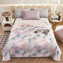 Axyaa Cool Silk Hyaluronic Acid Summer Quilt - Knitted, Printed, Comfortable, Breathable