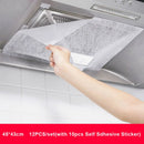 Axyaa Range Hood Filter Paper: Oil-proof, Disposable, Durable - 46cm*5/10M