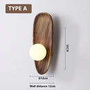 Wooden Wall Mounted Lamp with Glass Lampshade - Axyaa Vintage LED Light Fixture
