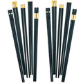 Axyaa Green Alloy Chopsticks 10 Pairs for Sushi Noodles & Chinese Korean Cuisine