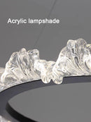 Axyaa Modern Minimalist Water Ripples LED Chandelier Ring Pendant Lights