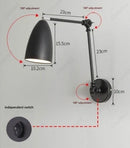 Axyaa LED Rotating Wall Lamp for Living Room Bedroom Reading Lighting