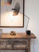 Axyaa Retro Industrial Swing Arm LED Floor Lamp for Living Room Study