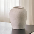 Axyaa Ceramic Zen Vase, Rustic Terra Cotta Pitcher, Farmhouse Pottery Decor