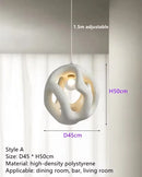 Axyaa LED Restaurant Chandelier - Nordic Handmade Japan Style Pendant Light for Kitchen Island