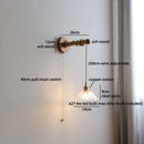 Axyaa Nordic LED Wall Lamp with Flower Shade & Switch, White Ceramic Glass Interior Decor
