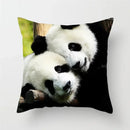 Axyaa Panda Print Polyester Cushion Cover - 45x45cm