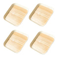 Axyaa Cherry Pattern Square Dessert Plates Set of 4