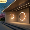 Axyaa Stainless Steel Crescent Wall Lamp - Waterproof IP65, Outdoor Lighting for Corridor & Courtyard