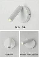 Axyaa Adjustable LED Wall Sconce Spotlight for Bedroom Study & Hotel Reading