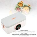 Axyaa 1L USB Rechargeable Wireless Lunch Warmer Box LED Display Cordless Office Car