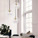 Axyaa Glass Ball Pendant Lamp for Restaurant, Bar, Bedroom - LED Hanging Light