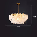 Axyaa Cloud Water Drop Glass Chandelier - French Retro Chic Pendant Lighting