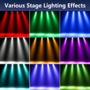 Axyaa 4/8PCS RGB LED Par Light Stage DJ Disco Party Wedding Club Lighting