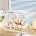 Axyaa Acrylic Figure Display Stand: Transparent Organizer Box for Dust-proof Storage