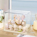 Axyaa Acrylic Figure Display Stand: Transparent Organizer Box for Dust-proof Storage