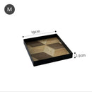 Axyaa White Square Jewelry Tray with Handle - Stylish Storage and Decor Tray