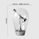 Axyaa Nordic Glass Table Lamp Touch Switch LED Light