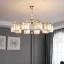 Luxury Atmosphere Crystal Chandelier for Living Dining Bedroom Villa Room Decor by Axyaa