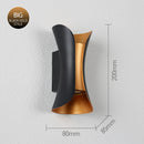 Axyaa Aluminum LED Sconce Wall Lamp: Modern Waterproof Indoor Outdoor Warm Light