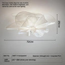 Axyaa Modern PVC LED Pendant Chandelier for Bedroom Living Dining Room