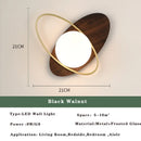 Axyaa Nordic LED Wall Lamp: Golden Black Indoor Lighting for Bedroom & Living Room