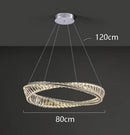 Axyaa Crystal Chandelier Stair Pendant Lamp Modern Living Room Lighting