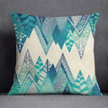 Axyaa Dark Green Floral Animal Pattern Pillow Case for Modern Home Decor