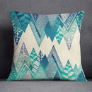 Axyaa Dark Green Floral Animal Pattern Pillow Case for Modern Home Decor