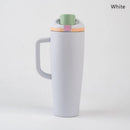 Axyaa 1200ml Car Cup with Flip Lid, Dual Drink Fruit Cup & Insulated Design