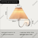 Axyaa Nordic Retro Pleated Cloth Wall Light for Bedroom, Corridor, Hotel Room
