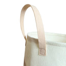 Axyaa Large Capacity Laundry Basket with Handle and Printed Letters for Home Organization.