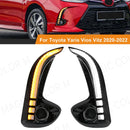 Axyaa LED Daytime Running Light DRL Front Bumper for Toyota Yaris Vios 2020-2022
