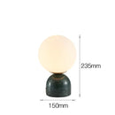 Axyaa Nordic Marble Table Lamp - Modern Glass Light for Living Room and Bedroom