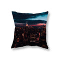 Axyaa City Building Night View Pillowcase