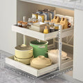 Axyaa Under Sink Drawer Storage Rack Pull-Out Shelf - Kitchen Dish Spice Basket