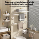 Axyaa Foldable Aluminium Towel Rack, Wall Mounted Bathroom Hardware Set