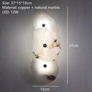Axyaa Marble LED Wall Sconce - Minimalist Lighting Fixture for Home Decor